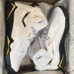 Jordan True Flight White Black And Yellow Size 5.5Y