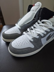Jordan 1 High Retro OG Size 7Y Washed Black White Black Grey (FD1437-051) New
