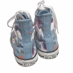 Converse Chuck Taylor All Star High Top Unicorn Blue Sneakers Girls 1 Juinor