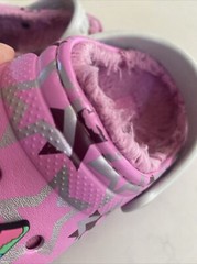 Crocs Kids Classic Disco Dance Party Clog Shoes Stars/Pink Size C13