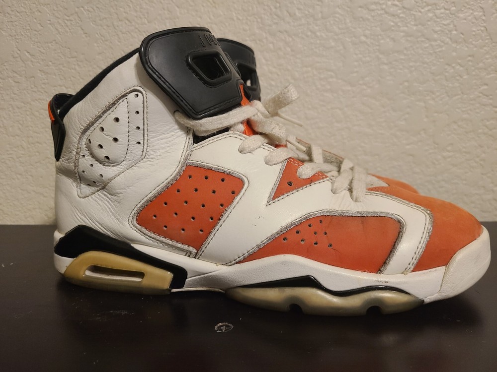 Nike Air Jordan 6 Retro Gatorade „Like Mike“ White Shoes 384665-145 Youth Sz 7Y