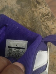 Nike Air Jordan Legacy 312 Lakers White Purple Gold Sneakers Size 12C