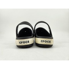 Crocs Crocband II Clogs Kids Size C10/11 Black White Slip On Sandals 11990