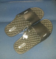 OT REVOLUTION SPORT Unisex Boys Girls Slides Beach, Sport Sandals L Color Black