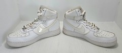 Nike Air Force 1 High ‘07 Triple White 653998-100 Youth 6.5Y / Women’s 8