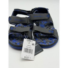 Eddie Bauer Jordan Kids Grey Blue Camo Sport Sandals Size 1