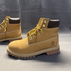 Timberland Boots Juniors Size 5M Brown Leather Waterproof Wheat Hiking 12909 C10
