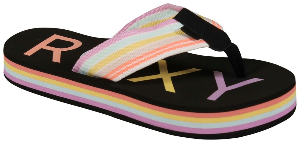 Roxy Girl’s Chika Hi Sandal – Black Multi – New