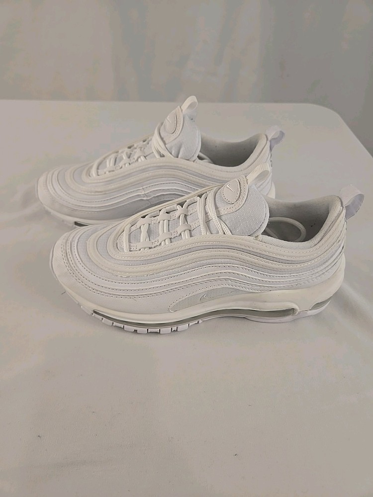 Nike Air Max 97 GS 921522-104 White/Metallic Silver Shoes Size US 6.0Y Womens 8