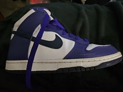 Nike Dunk High GS Electro Purple Midnight Navy Athletic Shoes 7 Youth DH9751-100