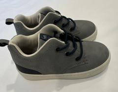 Carter’s Gray Navy White Unisex Kids Size 6 Low Top Lace Up Casual Sneakers