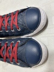 CONVERSE Chuck Taylor SIDE ZIP Blue QUILTED Junior Youth Size 6 Boy Girl Shoe