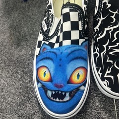 Size 4.5 – KPop Demon Hunters – Derpy Tiger VANS Shoes Brand New In Box