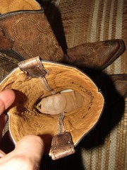 Corral A1028 Brown Leather Snip Toe Cross Wings Cowboy Boots Youth size 4