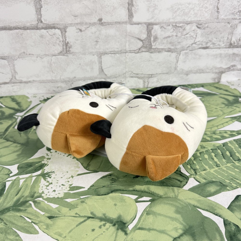 New With Tags Squishmallows Cam The Cat Slippers Plush Soft Sz 4/5