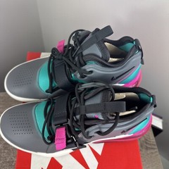 Nike Air Force 270 GS SOUTH BEACH Sneakers Size 6.5Y Pink Teal Gray Big Kids