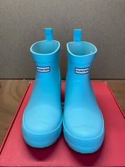 Hunter Big Kid’s Waterproof Short Play Boots US B4/G5 Flowing Blue
