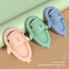 Kids Shoes Slippers Shark Flip Flops Soft Sole Cartoon Slipper Women Men