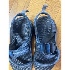 Chaco Kids Z1 Ecotread Blue Grey Patterned Strappy Sport Sandals J105501
