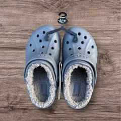 crocs baya lined clogs size 12 kids new