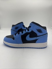 Jordan 1 Mid University Blue Black (GS) -6Y/7.5W- DQ8423-401- New