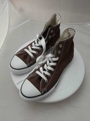 New! Converse Chuck Taylor All Star High Top Shoes Brown KID US Sz 10 1/2-EUR 27