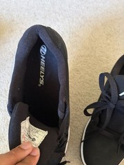 Heelys Propel 2.0 Wheeled Sneakers with Wheels Black/White Lace-Up Mens US 7