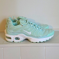Nike Air Max Plus GS Mint Green/White Mesh Low Top Sneakers Youth 6.5Y