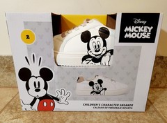 Disney | Mickey Mouse Unisex Children’s Character White Sneakers Size 2 NEW! ✨️