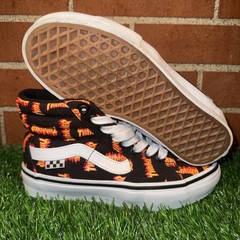 Size 3.5 – Thrasher x Vans Skate Sk8- High Allover Thrasher Logo