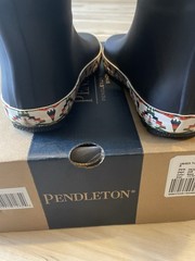 Pendleton Kids Tuscan Mid Boots Size 11/12 Navy Blue Rain Boots New In Box