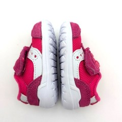 Saucony S-Jazz Crib Sneaker Hook & Loop Kids Baby Pink/White Size US1M EU17