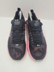 Under Armour Assert 9 Black Pink Athletic Comfort Casual Shoes Youth Size 4