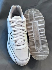 Nike Air Max Wright Low Trainers Triple White GS 7Y / Women 8~8.5