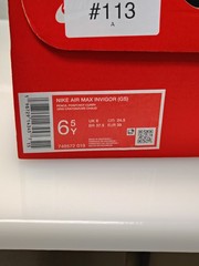 Nike Air Max Invigor GS Gray Orange Comfort Sneakers Boys‘ Size 6.5Y 749572-019