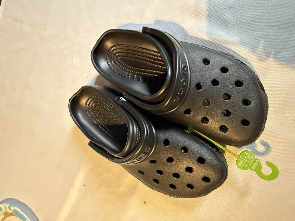 Crocs Black M3 W5 Fast Shipping