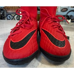 Nike HypervenomX Proximo II Dynamic Fit TF Turf Soccer Shoes Red Size 4Y