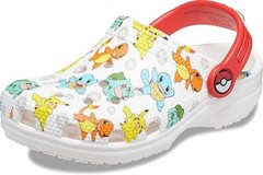 Kids Limited Edition Crocs Classic Pokémon White/Multicolor Clogs Size J 4 NWT