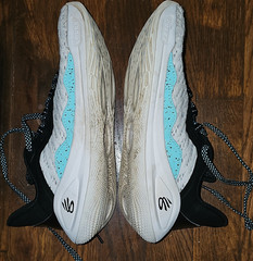 Under Armour Curry Black White Blue Athletic Shoes Unisex Kids 6Y Basketball