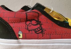 Vans Old Skool Simpsons El Barto Kids Size 2 Brand New Bart Simpsons