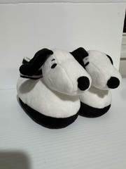 Peanuts SNOOPY Kids‘ 3D Figural Plush Slip-On Sock-Top Slippers Size 7/8