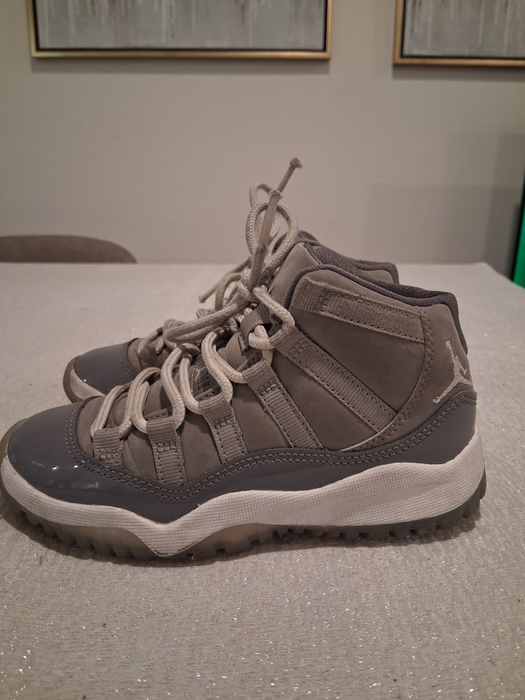 Nike Air Jordan 11 Retro PS Cool Grey 2021 Kids Size 11C Sneaker 378039-005