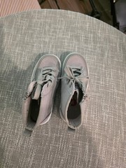 Billy Shoes Size 11 Kids Special Needs AFO EUC Gently Worn Gray Zippered Shoes