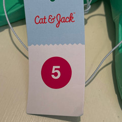 Cat & Jack Size 5 Strap Back Jelly Sandals Kelly Green Summer Beach Pool NWT