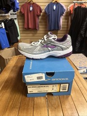 Brooks Adrenaline GTS 10 – Kids Size 6 – Purple/White/Silver 140004 1D 562