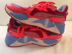 PUMA RSX VALENTINES LACE UP SNEAKER YOUTH GIRLS PINK/HEART/VELVIT 387408