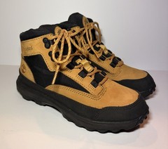 Timberland Converge Mid Wheat Black Nubuck Boots 2 Youth Juniors Greenstride