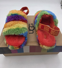 Size 6 – UGG K FLUFF YEAH SLIDE CALI COLLAGE K / 1119840K Kids Sandal