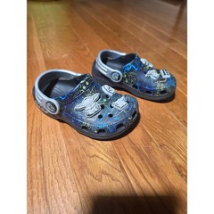 Crocs Clogs Toddler Size C7 Black Multi Star Wars Mandalorian Grogu Excellent