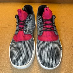 Jordan Eclipse Black White Pink Woven Kids Sneakers 724356-017 Size 8Y